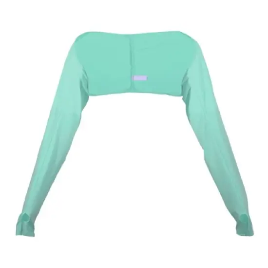 Unique Bargains Soft Sun Protection Arm Shawl Cooling Sleeve Sun Protection Arm Sleeve with Finger Hole for Women Golf Polyester image {9}