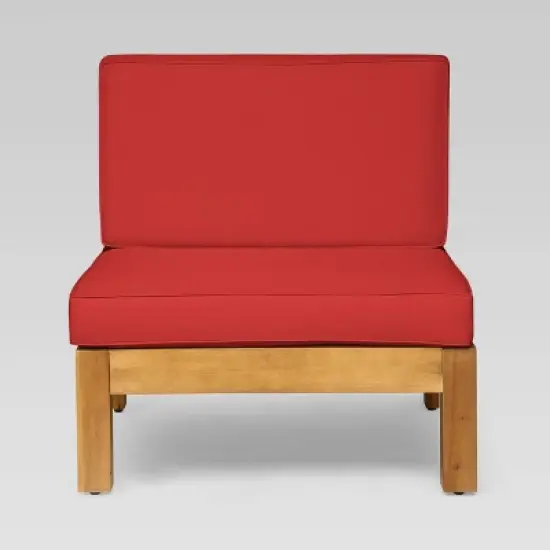 Brava 7pc Acacia Sectional Sofa Set with Fire Pit - Christopher Knight Home image {5}