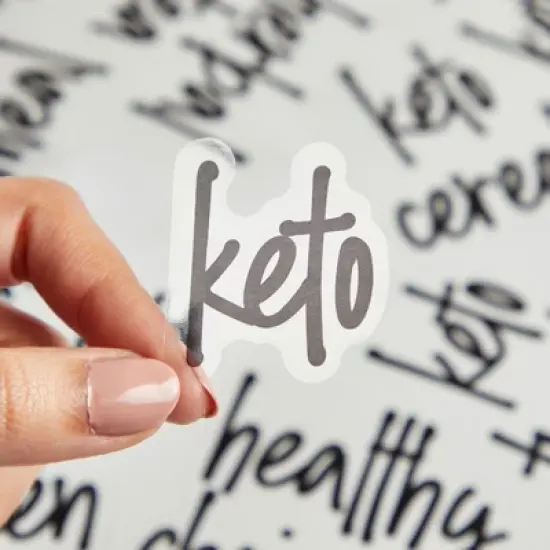 Talented Kitchen 170 Pack Script Keto Diet Ingredients Pantry Label Stickers for Food Storage Container, Jar & Canisters image {3}