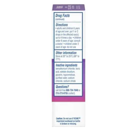 Visine Totality Multi-Symptom Relief Red Eye Drops - 0.5 fl oz image {5}