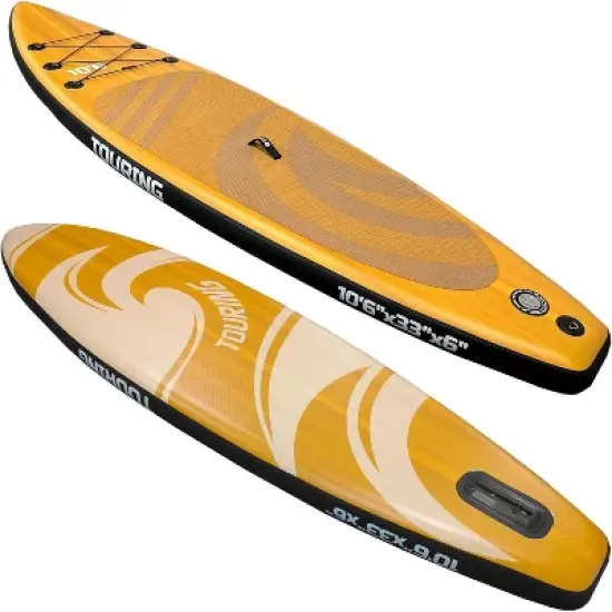 Acekool 11'&times;33" Inflatable Stand Up Paddle Board for Adults, Stable SUP with Accessories, Backpack, Pump, Adjustable Paddle, Fin image {10}