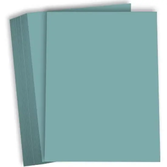 Hamilco Colored Cardstock Scrapbook Paper Vellum 67lb cover 8.5" x 11" Card Stock - 50 Sheets (Blue) image {1}