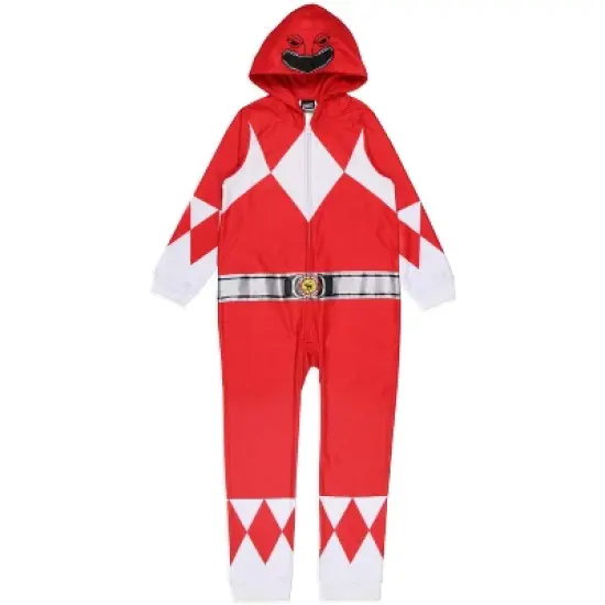 Power Rangers Boy's All Character Union Suit Costume Sleep Pajama Multicolored image {5}