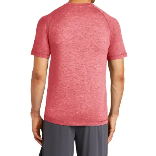 Mafoose Men's PosiCharge Tri-Blend Short Sleeve Wicking Raglan Tee image {1}
