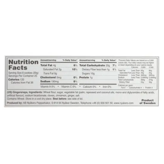 Nyakers Gingersnaps Tin 26.45 oz. image {2}