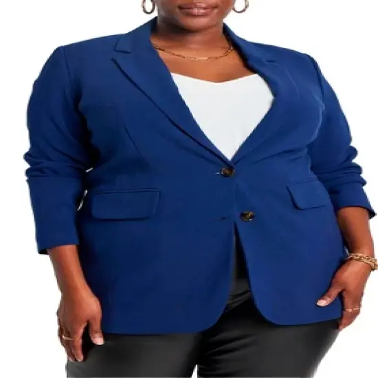 ELOQUII Women&rsquo;s Plus Size The 365 Suit Long Tailored Blazer image {6}