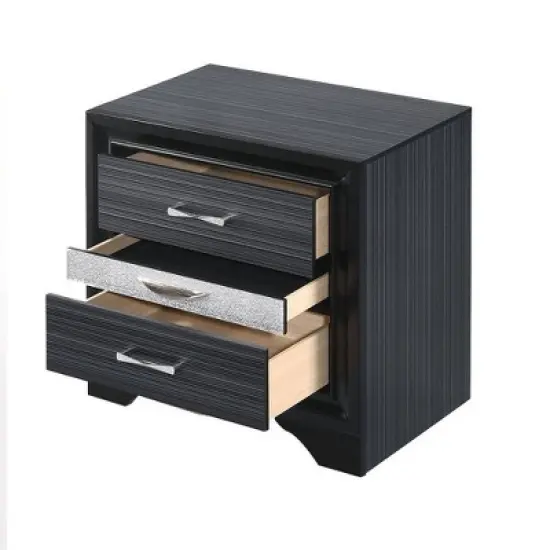 26" Naima Nightstand Black - Acme Furniture image {2}