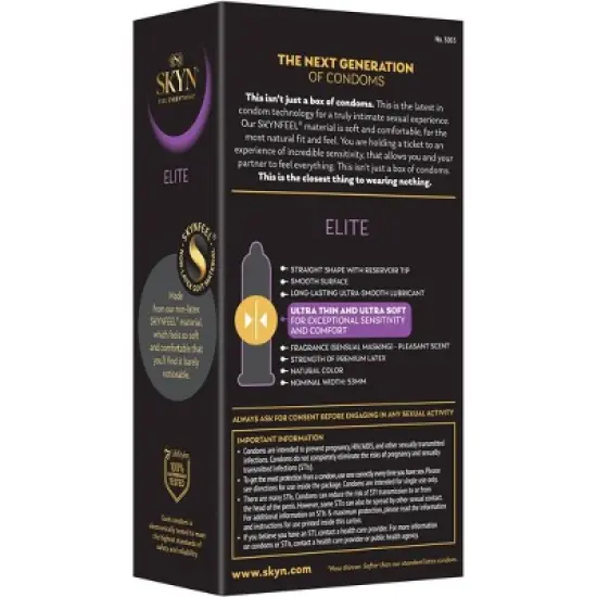SKYN Elite Non-Latex Condoms - 12ct image {2}