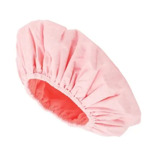 Unique Bargains Women Portable Stripe Shower Cap Pink 1 Pc image {3}