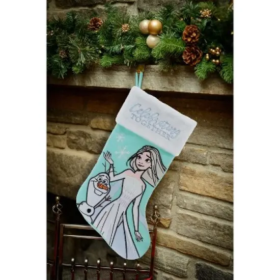 Frozen Elsa and Olaf Applique Holiday Stocking 20" image {2}