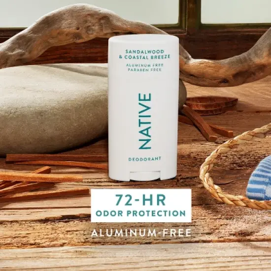 Native Limited Edition Fall Getaway Deodorant - Sandalwood & Coastal Breeze - 2.65oz image {1}