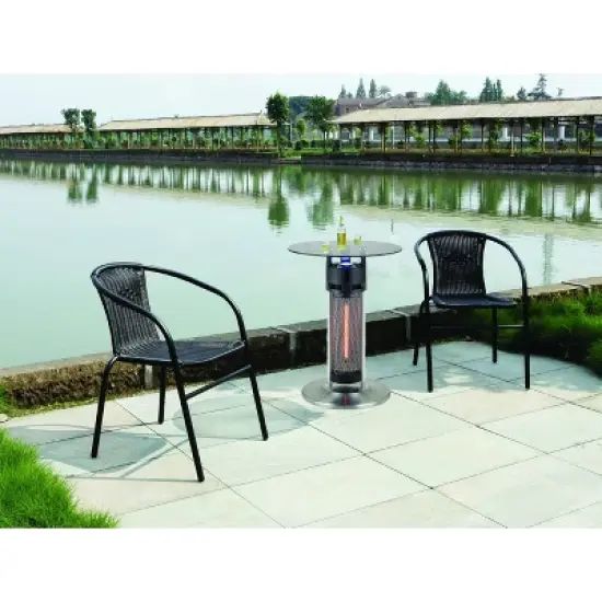 Infrared Electric Bistro Table Outdoor Heater - Black - EnerG+ image {3}
