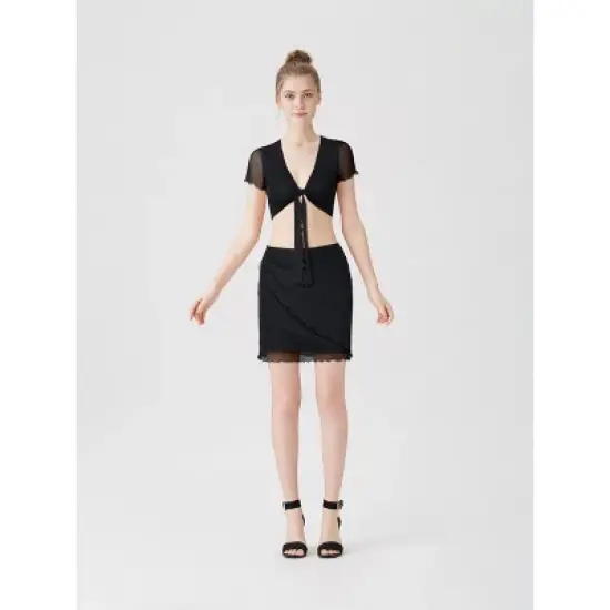 Women's Coastal Cowgirl Layered Mini Skirt image {6}