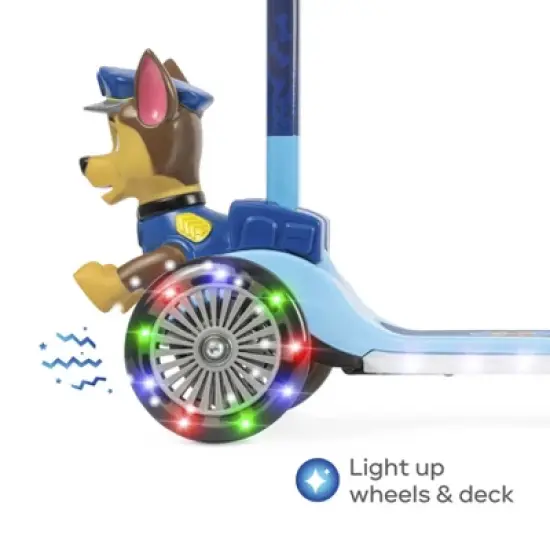Paw Patrol Chase 3D Tilt and Turn Scooter with Light Up Deck and Wheels image {1}