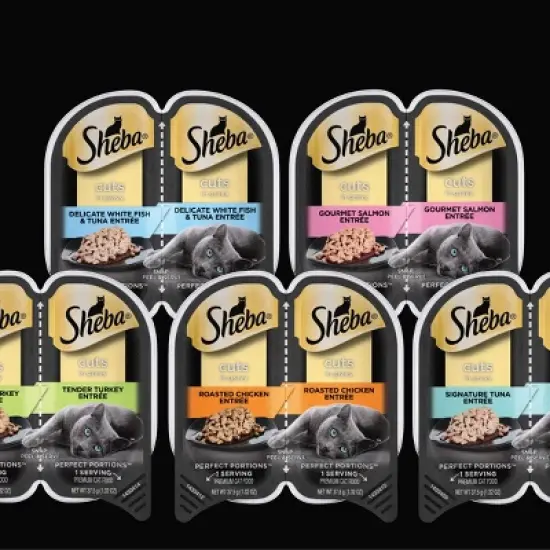Sheba Perfect Portions Cuts In Gravy Salmon & Sustainable Tuna Premium Wet Cat Food Salmon & Tuna Entr&eacute;e - 2.6oz/12ct Variety Pack image {4}