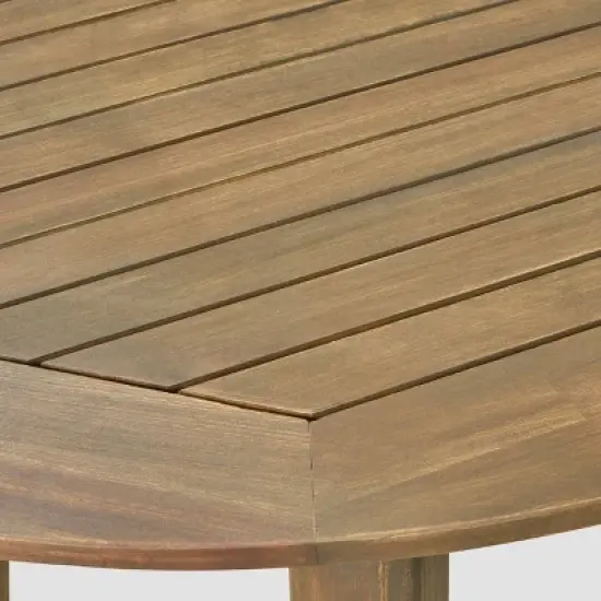 Christopher Knight Home 7pc Stamford Acacia Patio Dining Set Gray image {4}