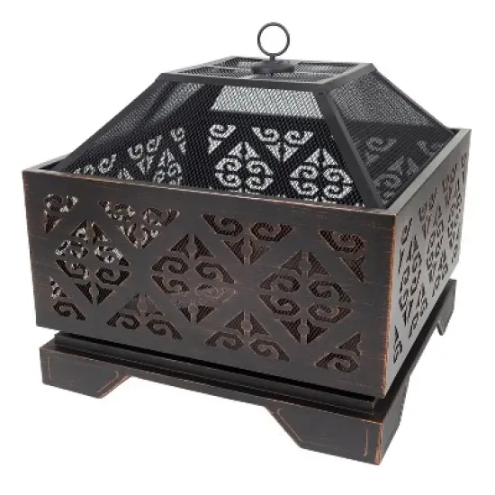Vienna 26" Square Fire Pit - Pleasant Hearth image {3}