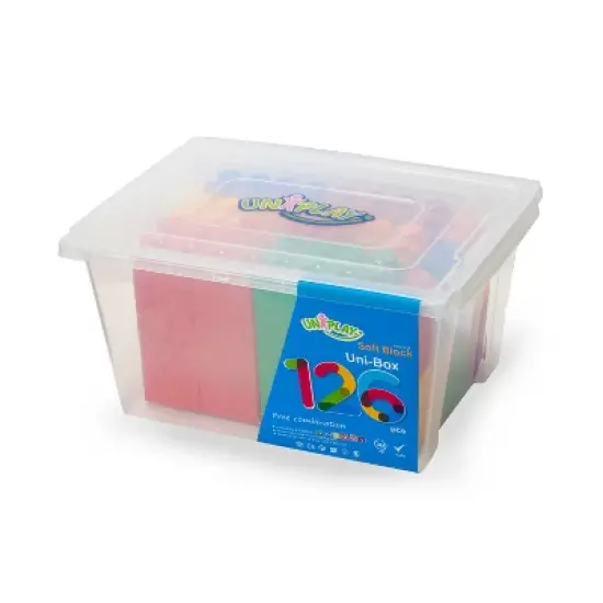 UNiPLAY UNiBOX Soft Building Blocks &mdash; Cognitive Development, Toy Learning Stackable Blocks for Ages 3 Months and Up image {7}