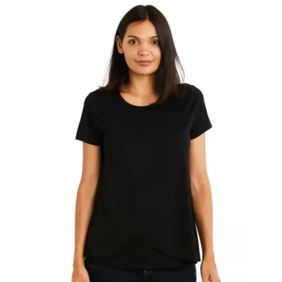 Pull Over Open Front Nursing Tee | Motherhood Maternity image {5}