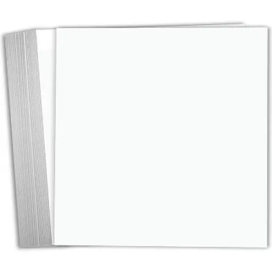 Hamilco White Cardstock Scrapbook Paper 12x12 Heavy Weight 100 lb Cover Card stock &ndash; 25 Pack image {7}