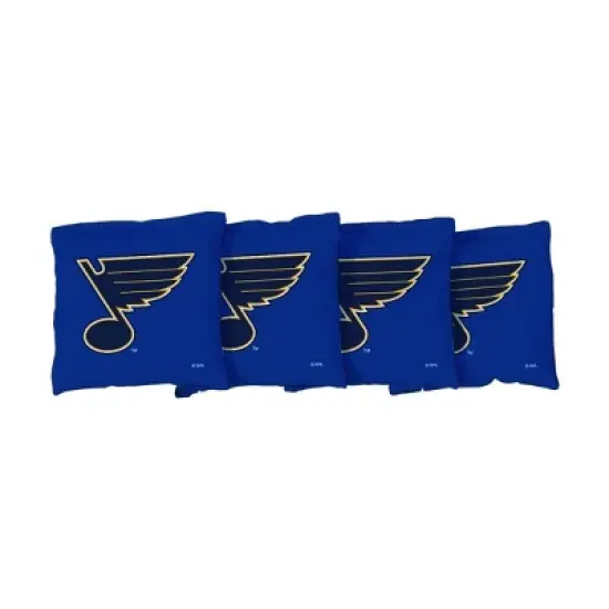 NHL St. Louis Blues Corn-Filled Cornhole Bags Blue - 4pk image {1}