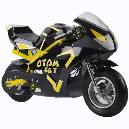 MotoTec Electric Pocket Bike GT 36v 500w Yellow image {6}