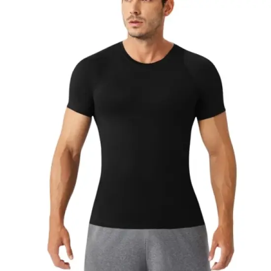 Anna-Kaci Active Men's Fitted Short Sleeve Performance T-Shirt with Stretch Fabric and Moisture-Wicking Comfort image {8}