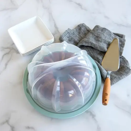 Nordic Ware Blue Translucent Bundt Keeper image {2}