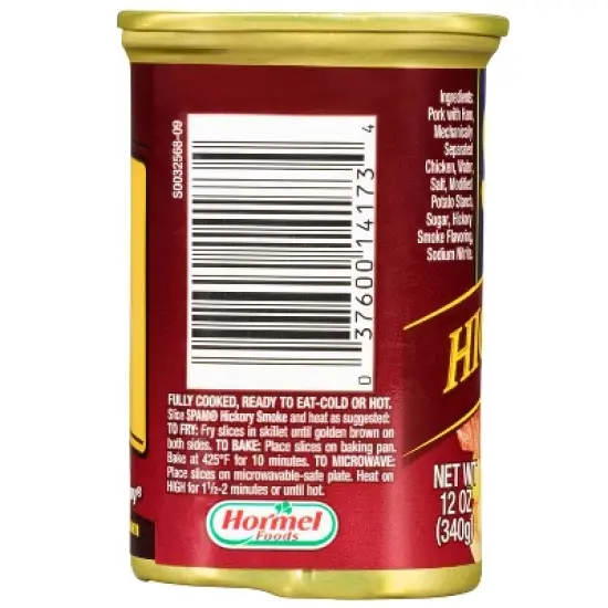 SPAM Hickory Smoke Lunch Meat - 12oz image {1}