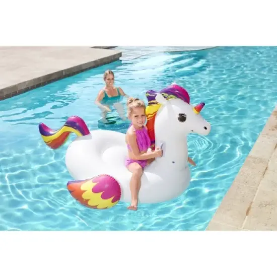 Bestway - H2OGO! Fantasy Unicorn Kids Ride-On Pool Float image {1}