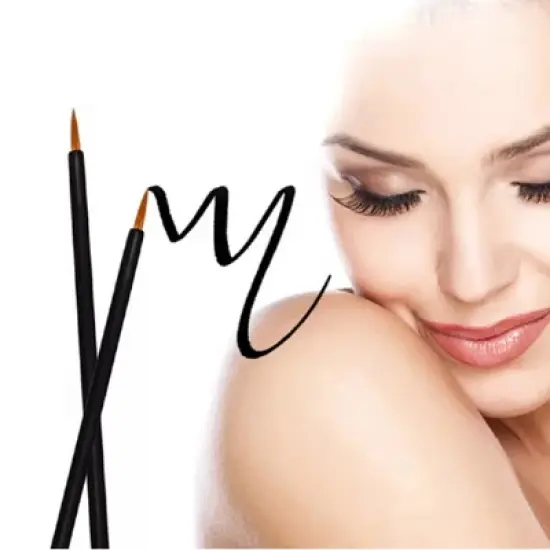 Kitcheniva Disposable Fine Tip Eyeliner Brushes 100 Pcs image {2}