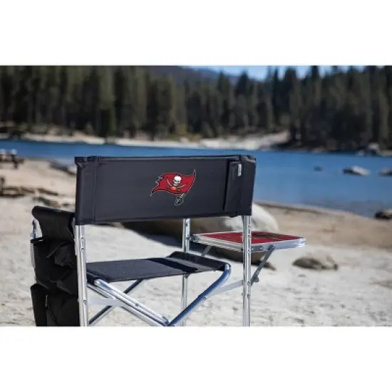 NFL Tampa Bay Buccaneers Portable Camp Chair with Table image {3}