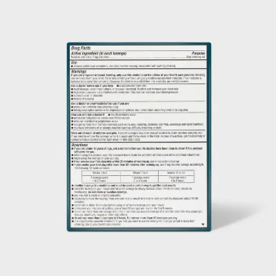 Nicotine 2mg Lozenge Stop Smoking Aid - Mint - up&up&trade; image {2}