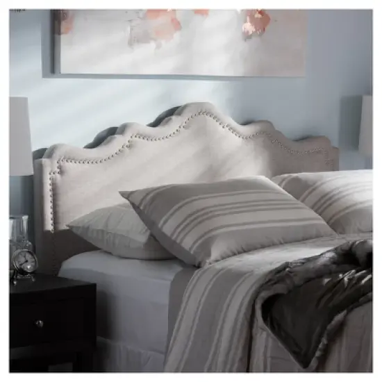 Nadeen Modern And Contemporary Fabric Headboard - Baxton Studio image {4}