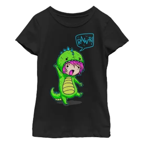 Girl's Lost Gods Halloween Dinosaur Costume T-Shirt image {2}