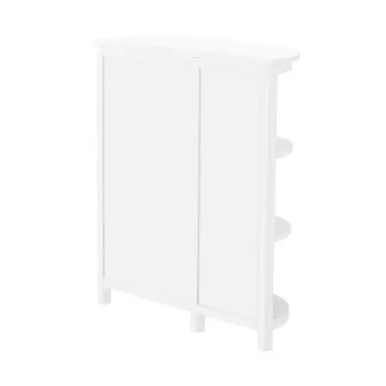 Dover Deluxe Storage Cabinet with Shelving White - Alaterre Furniture image {4}