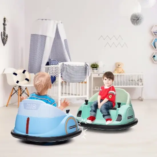12V Ride On Bumper Car for Kids, Ride on Toy Gifts Toddlers, Electric Bumping Car with Remote Control, Battery Display, 360 Degree Spin image {6}