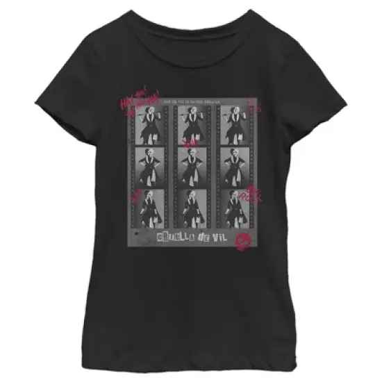 Girl's Cruella Photo Negatives T-Shirt image {3}