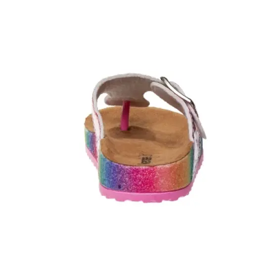 Kensie Girl Thong Flip Flop Flat Kids Cork Sole Sandal with Buckle Strap (Little Kid) image {3}