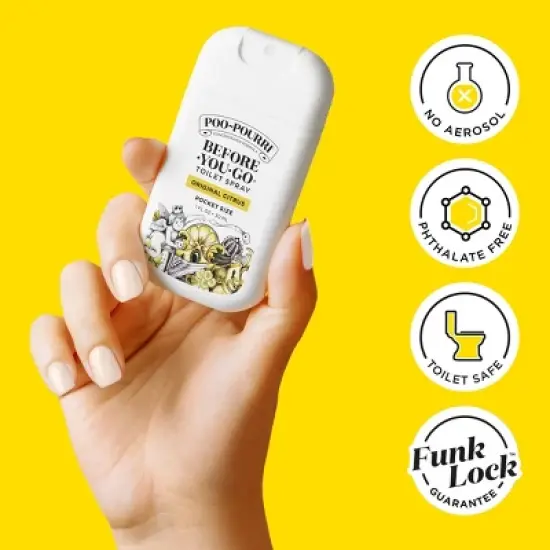 Poo-Pourri Pocket Spray Air Freshener - Original Citrus - 1 fl oz image {5}