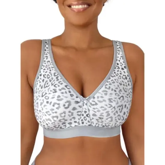 Fit For Me by Fruit of the Loom Womens Plus Size Beyond Soft Cotton Wireless Bra image {8}