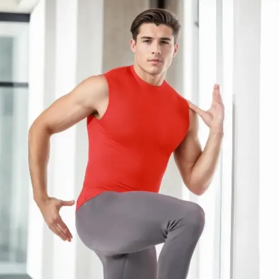 Insta Slim Activewear Basic Compression T-Shirt Sleeveless MA2018 image {14}