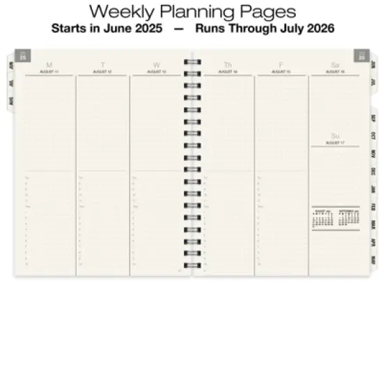 Global Printed Products Essential Monthly & Weekly Planner 8.5" x 11" AY 2025-2026 image {2}