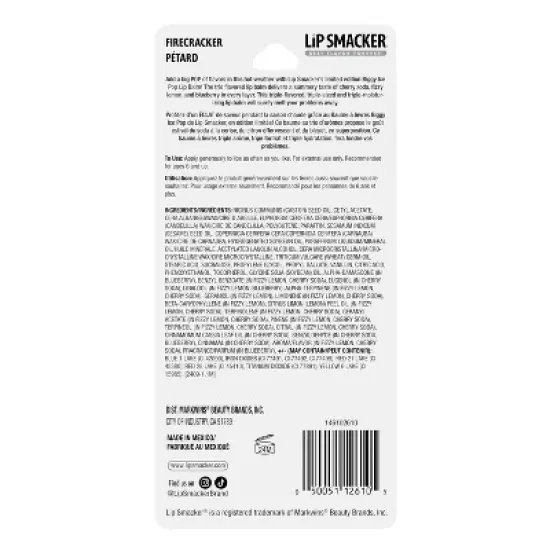 Lip Smacker Biggy Lip Balm - Firecracker - 1oz image {3}