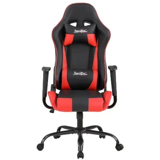 BestMassage Gaming Chair Office Chair with Lumbar Support Headrest Armrests and Rolling Swivel Computer Chair for PC Gamer image {10}