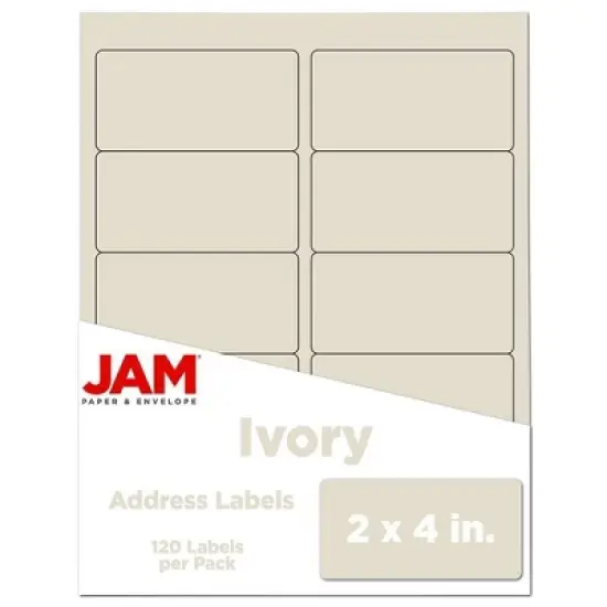 JAM Paper Mailing Labels 2" x 4" 120ct image {11}