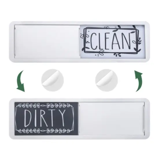 Unique Bargains Plastic Rustproof Clean Dirty Indicating Dishwasher Magnets image {6}
