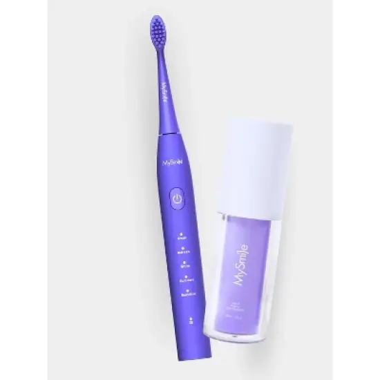 Essential Blue DY156 Electric Toothbrush + Purple Toothpaste Bundle Adult Blue image {7}