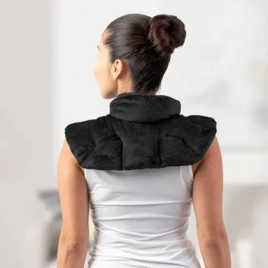 Sharper Image Neck and Shoulder Massage Body Wrap - Black image {3}
