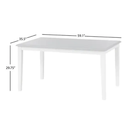 Helena Dining Table White/Gray - Buylateral image {4}